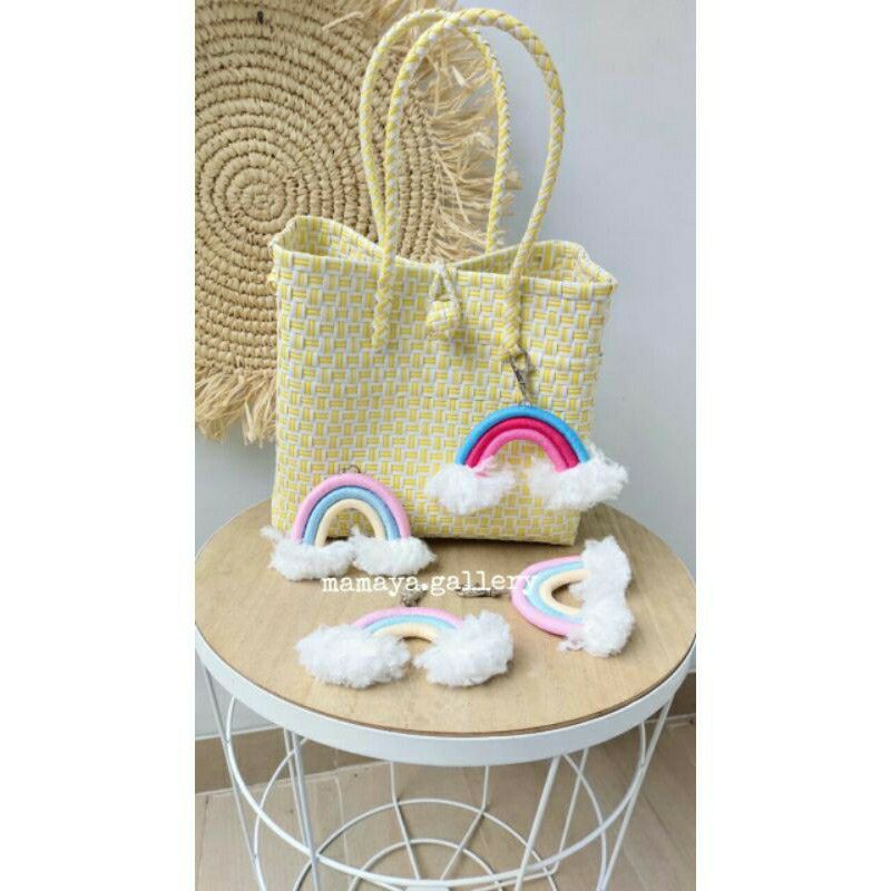 Hiasan Gantungan Tas Pelangi  Kecil/ Gantungan Tas Jali/ Rainbow charm
