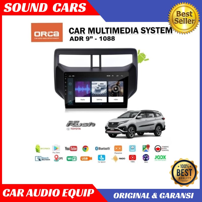 Head Unit Android All New RUSH ANDROID ORCA ADR 1088 OEM TOYOTA RUSH Best Quality Garansi Original