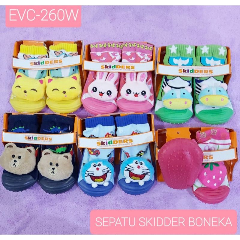 Skidder Prewalker Shoes /Sepatu Bayi Alas Karet Boneka