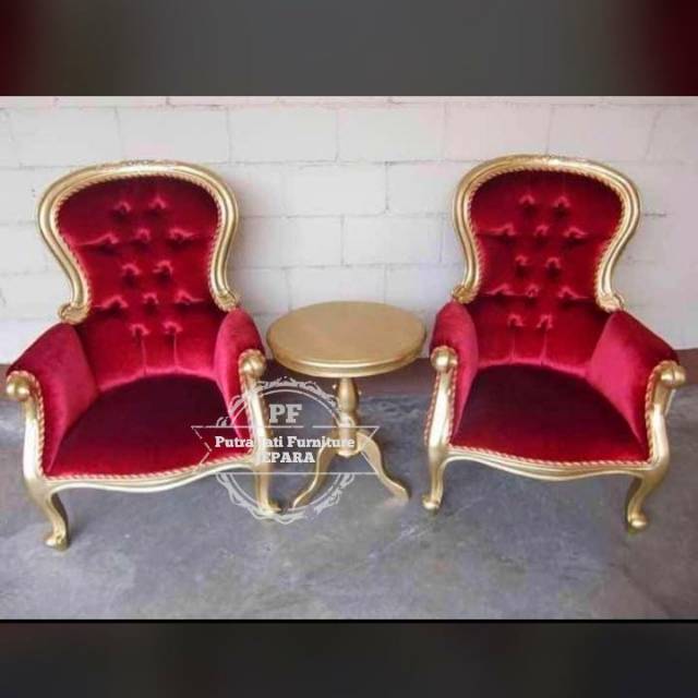 Sofa Kursi Jati Mewah - Kursi Teras Jati - Kursi Princess Murah