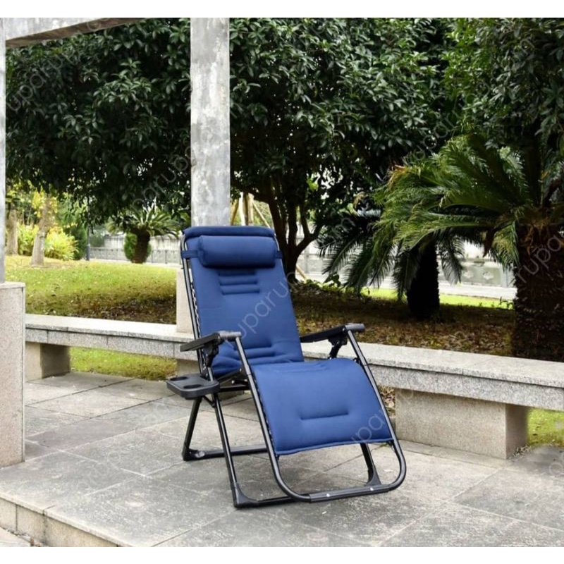 kursi malas lipat zero gravity chair soleil premium empuk tebal