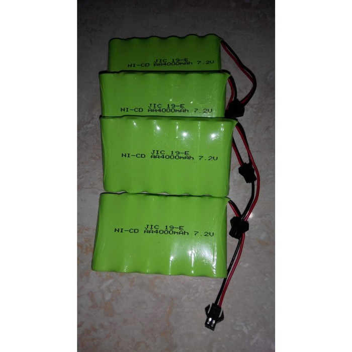 Baterai Batre RC Mobil Remot 7.2V 7,2V 4000mAh Socket Hitam