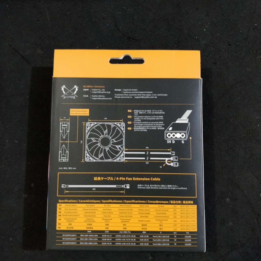 Fan Scythe Kaze Flex 120mm ARGB PWM Fan GARANSI RESMI