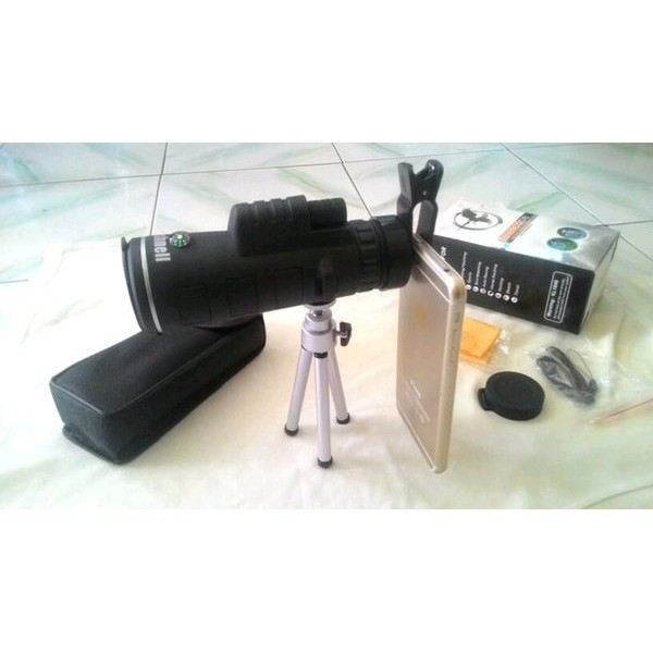 Teropong - Telescope Bushnell 40x60 Plus Tripod &amp; Kompas - Full Set