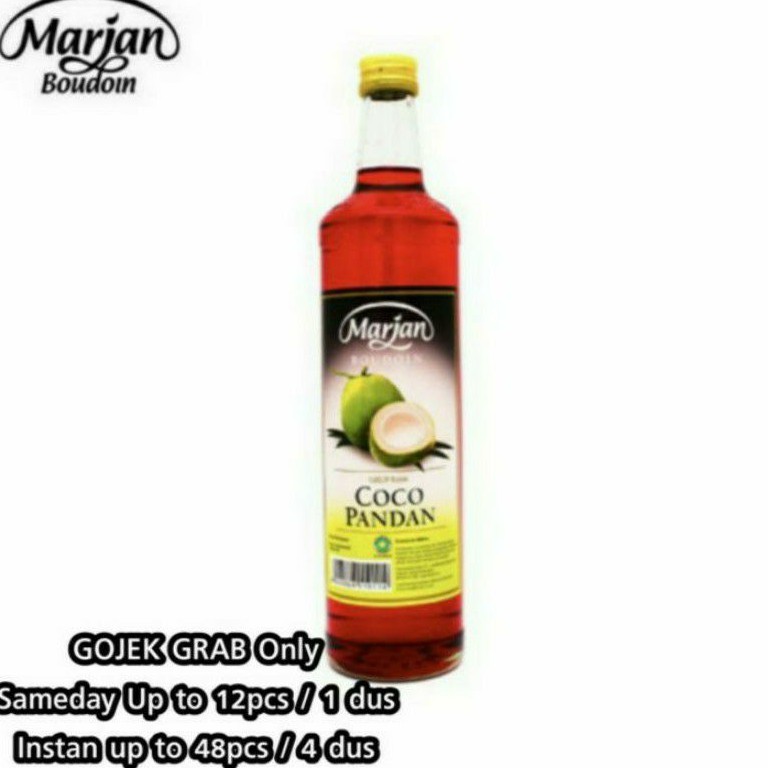 Sirup Marjan Cocopandan Botol 460ml READY Gosend