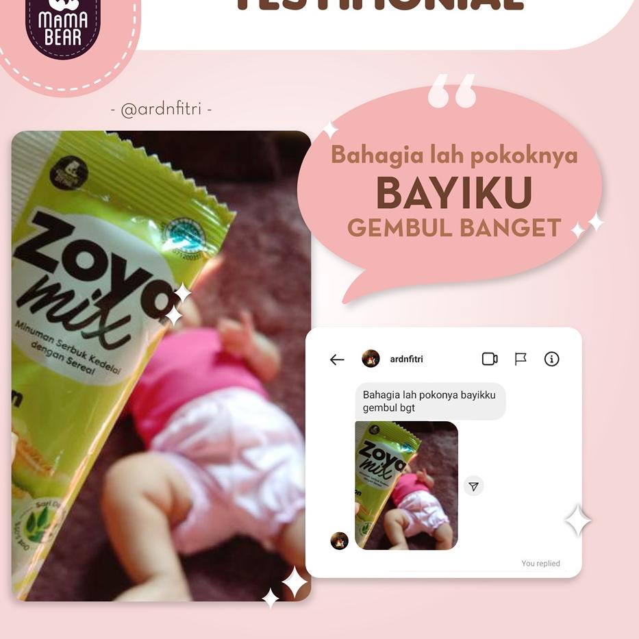 

₵ MamaBear ZoyaMix Sereal Kedelai dengan daun Katuk 3 Box ヨ