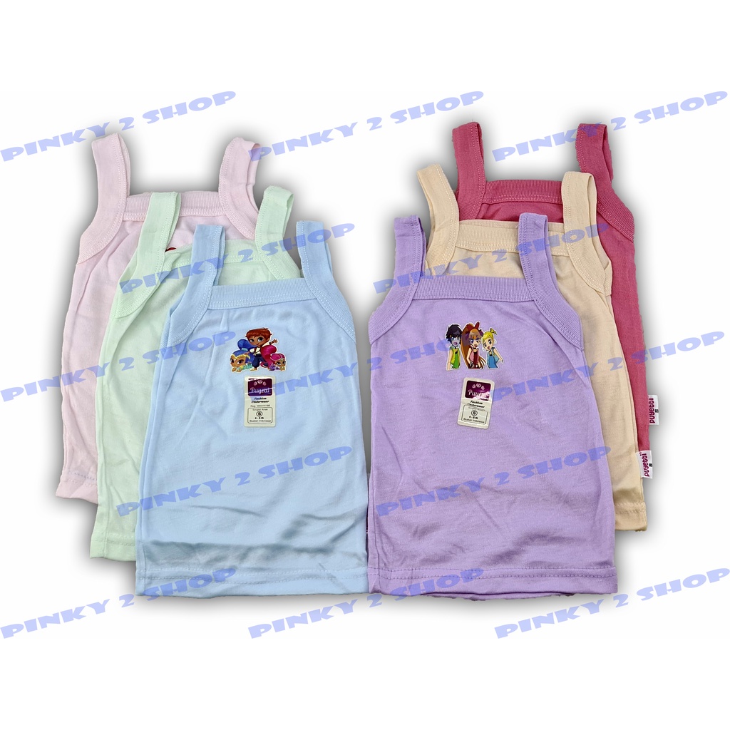 KAOS DALAM SINGLET ANAK PEREMPUAN SIZE S,M,L,XL DAN XXL