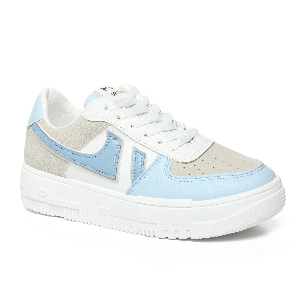 PVN Kara Sepatu Sneakers Wanita Sport Shoes White 354-Blue
