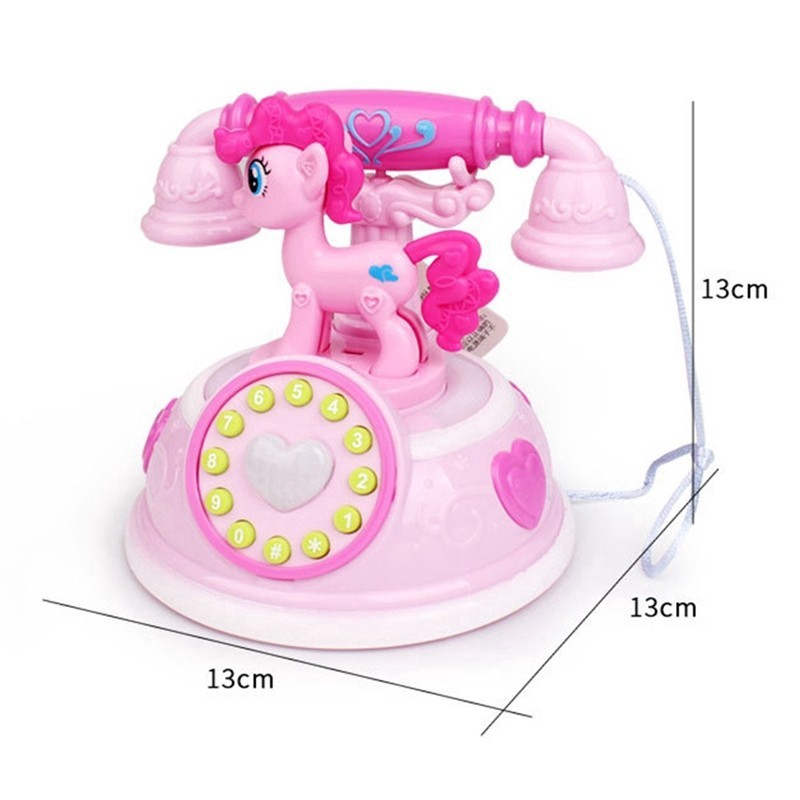 MAINAN TELEPON ANAK LITTLE PONY UNICORN / TELPON MUSIK PONY