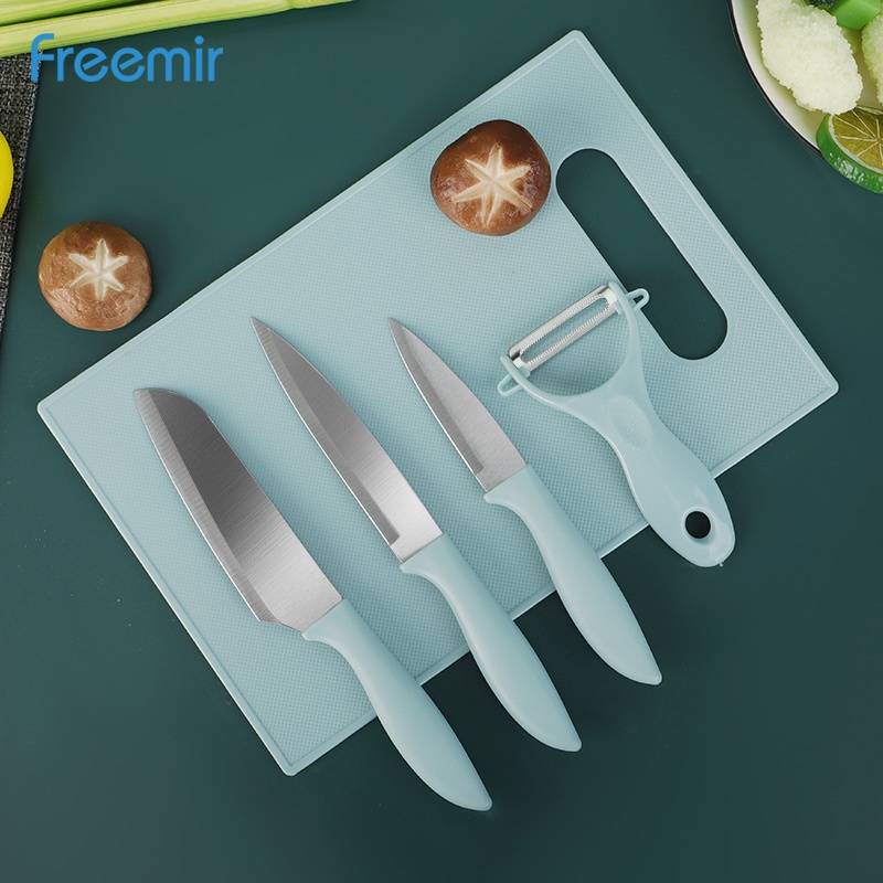 freemir Pisau Set 5 in 1 Stainless Steel Pisau Dapur Pisau Kecil Pisau Buah Pisau Mini Knife Set 5 in 1 Pisau Buah Sayur Makanan