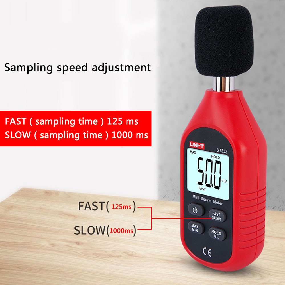 UNI-T UT353 Sound Noise Level Meter Desibel Desible Alat Pengukur Suara Tester Mini LCD UT-353 UT 353