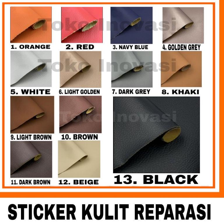 STICKER STIKER KULIT SOFA KURSI JOK MOBIL MOTOR FURNITURE FURNITUR TAS JAKET KULIT METERAN OSCAR REP