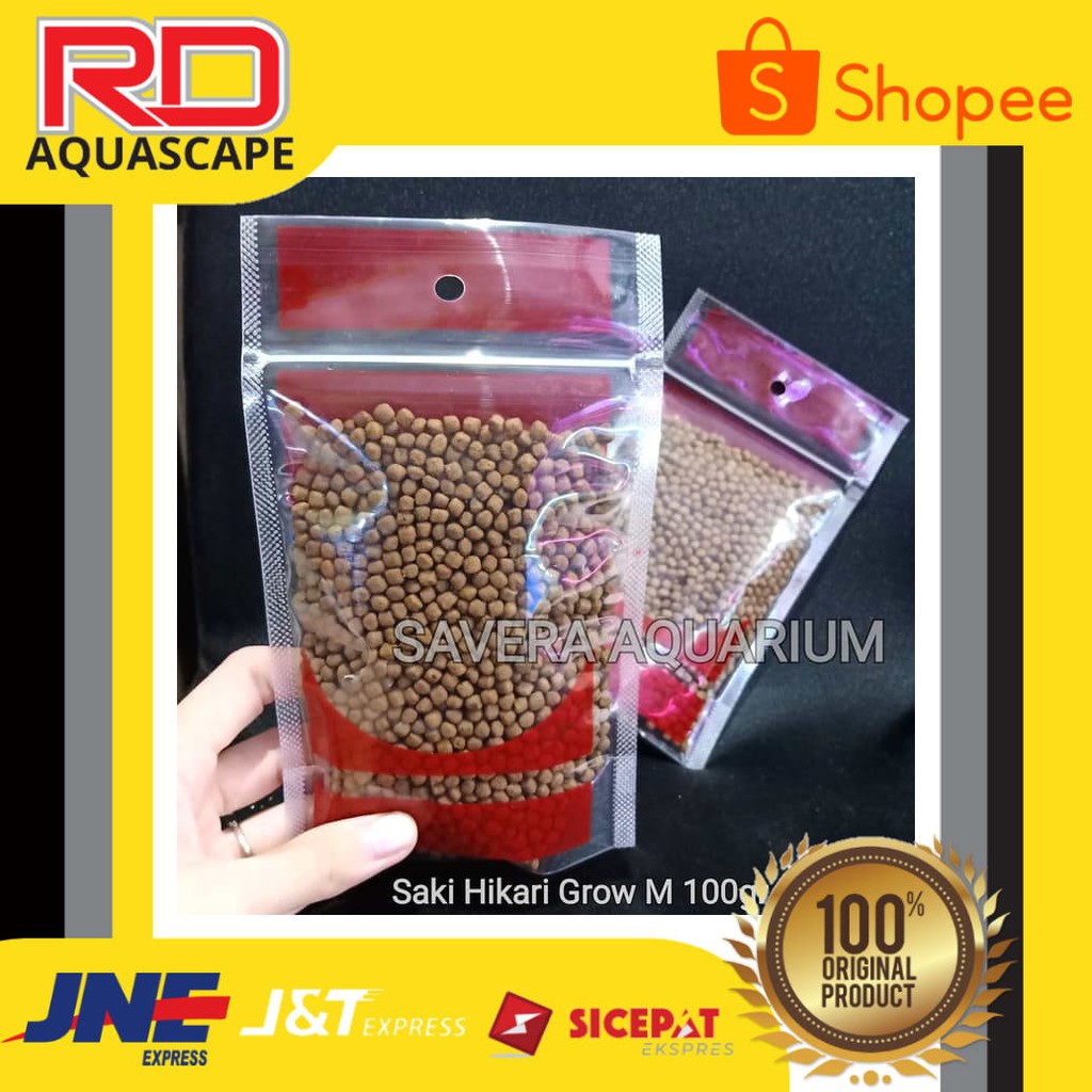 

HIKARI SAKI GROW 100GR / SIZE M / REPACK PELET IKAN / LOHAN / KOI ORIGINAL-GARANSI