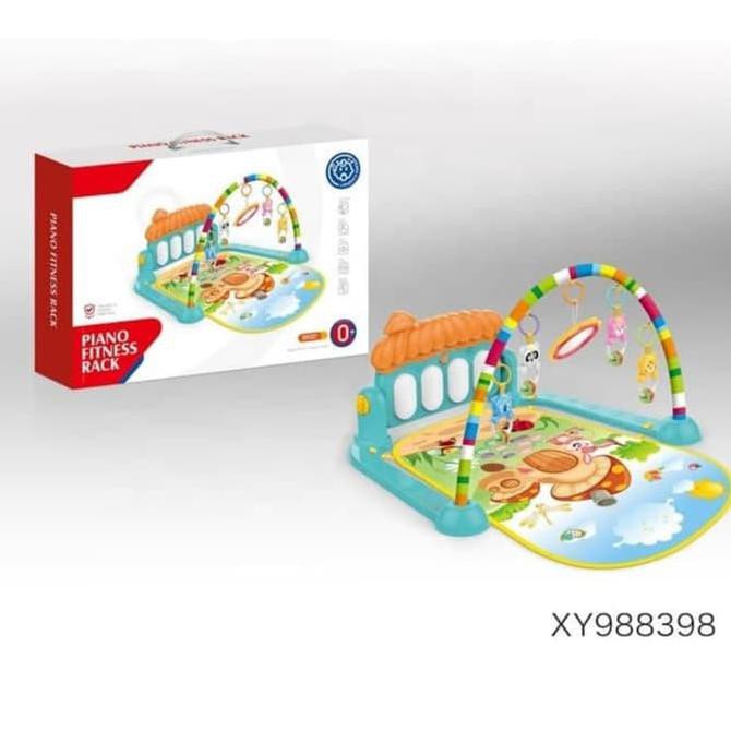Baby Play Gym Piano/ Baby Musical Play Gym / Baby Gym Piano - Hijau - Termurah 