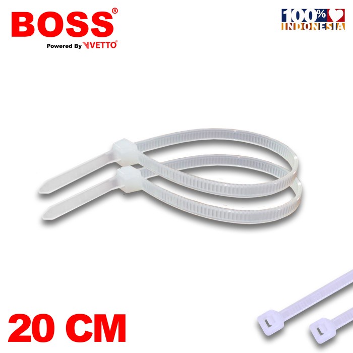

READY BOSS Kabel Ties 20 CM - Tali Tis Putih Isi 50 Pcs TERLARIS