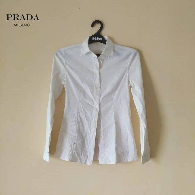 Kemeja putih prada second