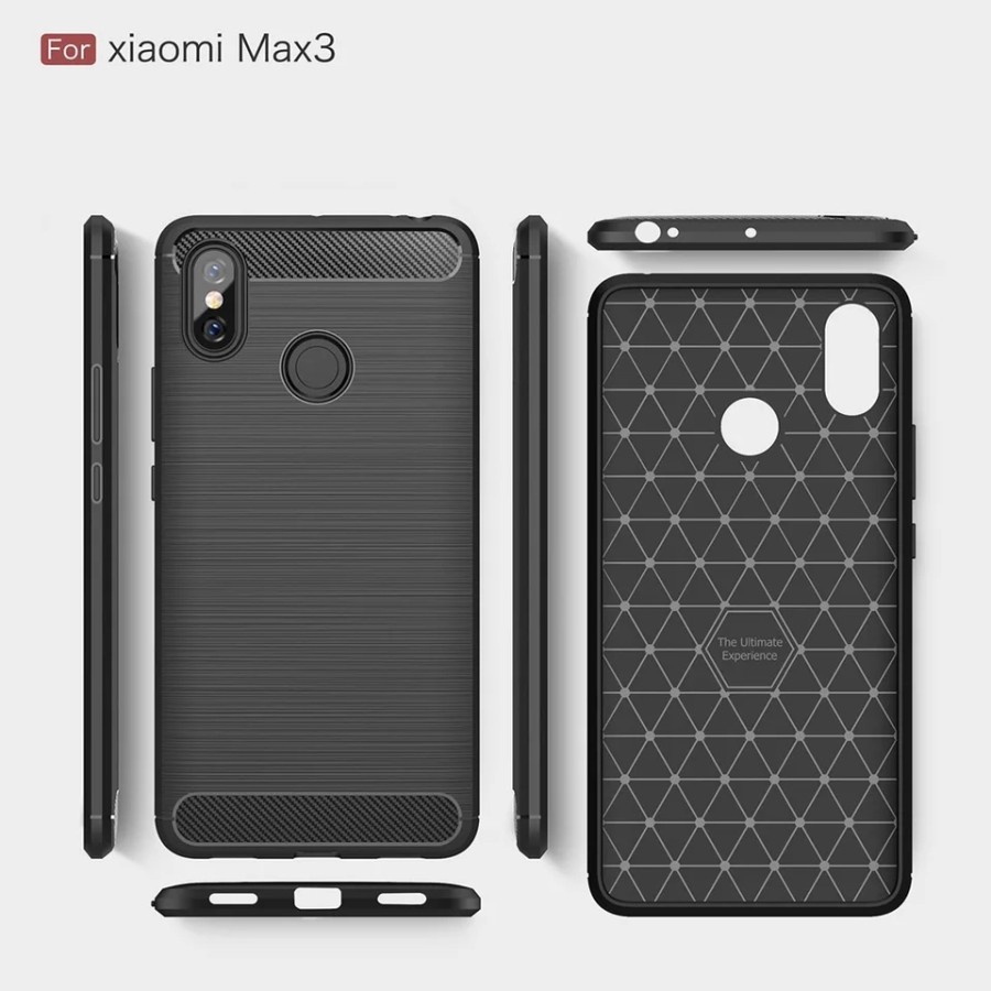 CASE SLIM FIT CARBON IPAKY XIAOMI MI MAX 3 SOFTCASE - FA