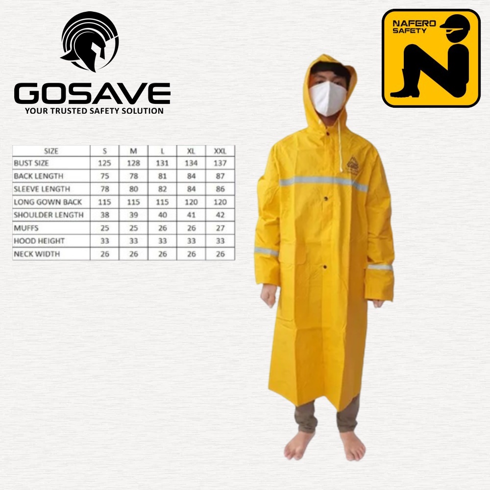 RAINCOAT SAMUDRA MANTEL HUJAN TERUSAN SAFETY PROYEK GOSAVE