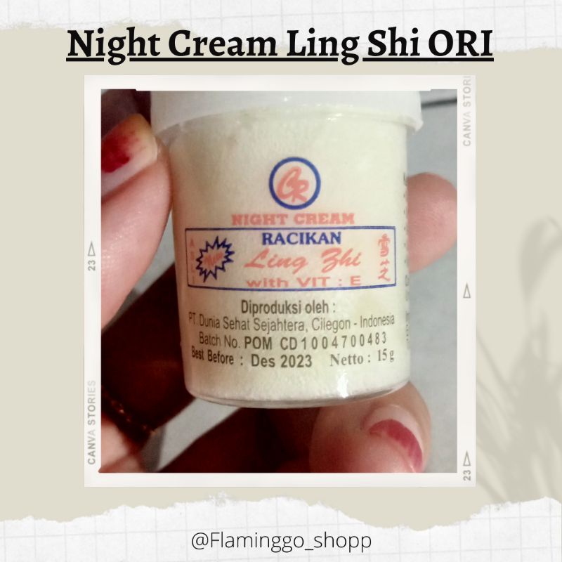 Night Cream Ling Shi Original (bisa COD)