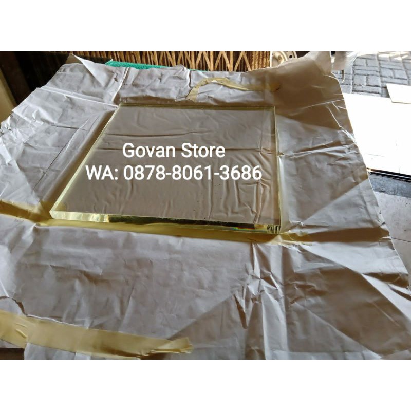 Jual Kaca PB 15mm Radiologi Lead Glass Made in RRC ukuran 40 x 40 cm
