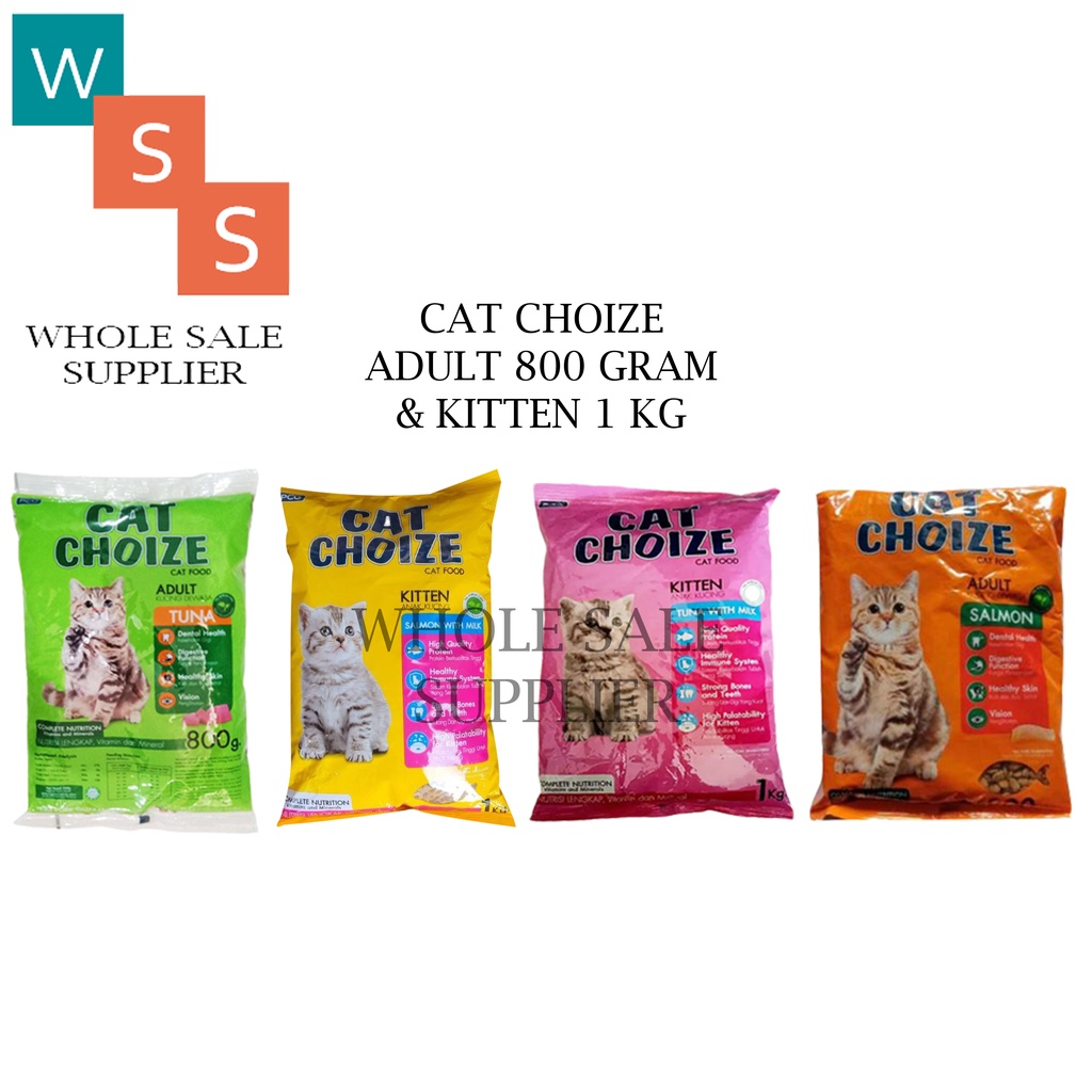 Makanan kucing cat choize 800gr &amp; 1kg all varian