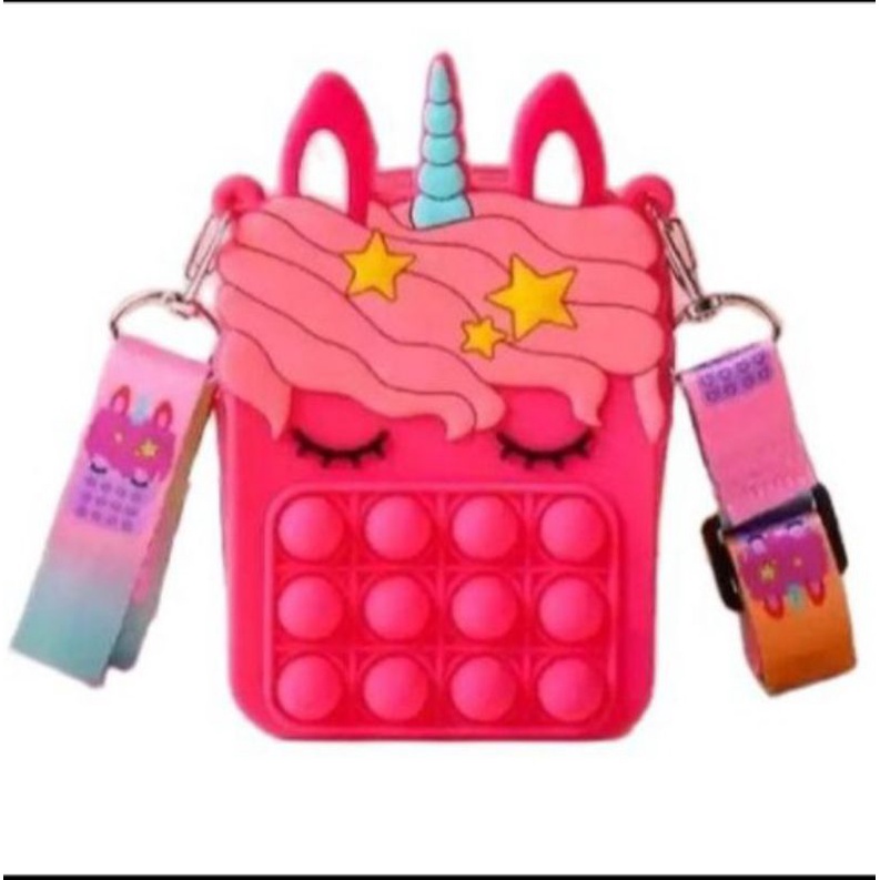 goto pop it sling bag tas selepang jelli anak perempuan dan laki laki