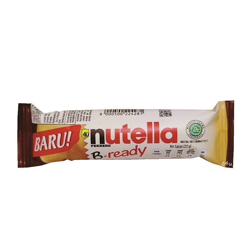 Jual Nutella Ferero B-Ready Chocolate Wafer Hazelnut - Netto 22gr ...