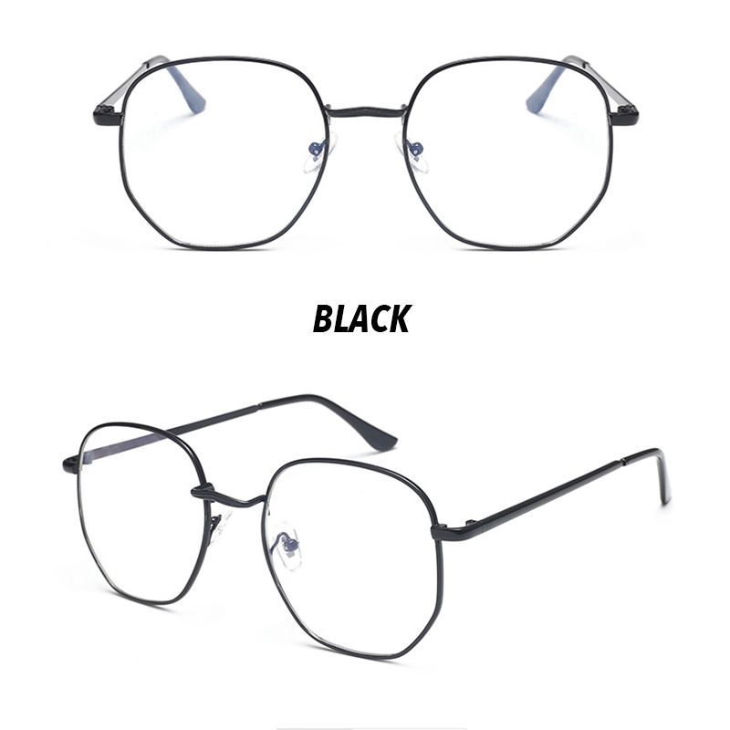 (YUZHU) Bayar di Tempat Minus -0°~-400° Myopia Eyeglasses Korean Ulzzang Retro Anti Blue Square Kacamata