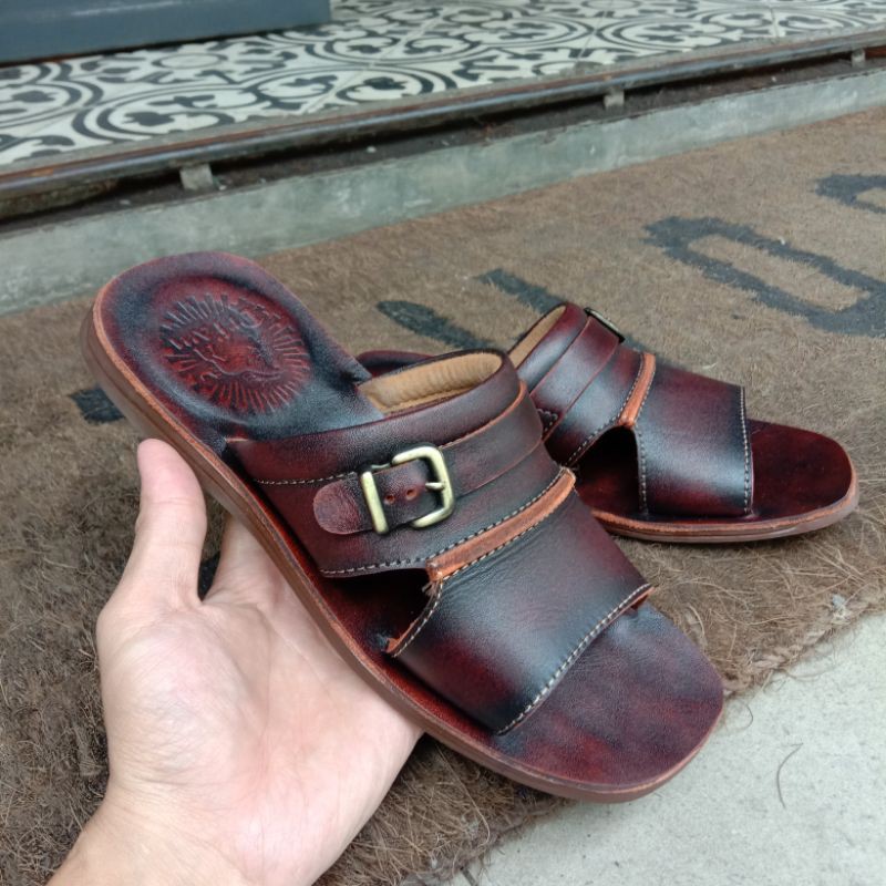 SANDAL KULIT PRIA | SANDAL PRIA DEWASA | SANDAL PRIA FULL KULIT ASLI | SADAL KULIT TERMURAH