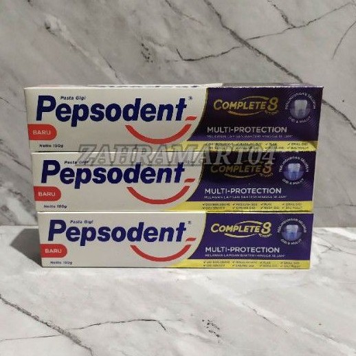 Pepsodent Pasta gigi complete 8 Multi Protection 150gr | 65gr