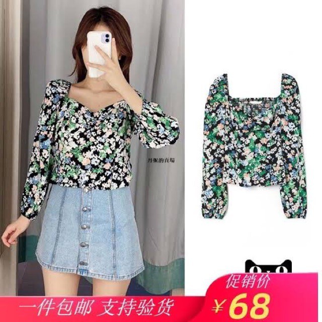 H*m Floral blouse NO TAG NO MERK