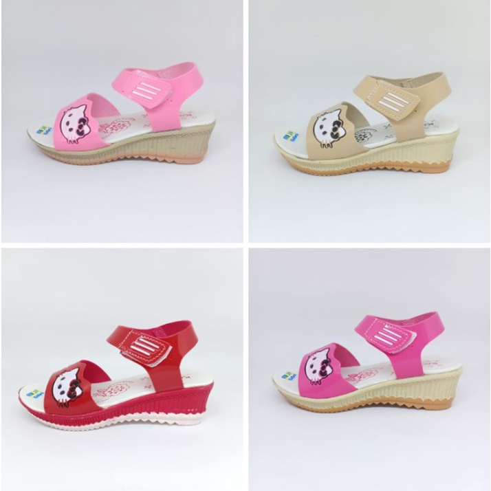 Sandal Anak Perempuan Kickers Let Wedges 26 - 30 HK Hak 3 Cm Tali Casual Fashion Slop N01