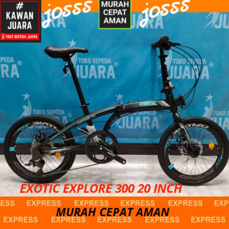 GRATIS ONGKIR PULAU JAWA SEPEDA LIPAT EXOTIC EXPLORE 300 20 INCH