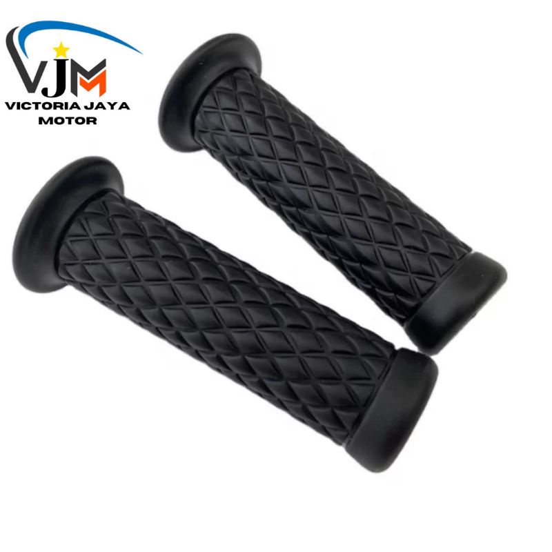 Handgrip Handfat Wajik Hitam Retro Clasik Vespa Fino Scoopy Xsr Dan motor Universal