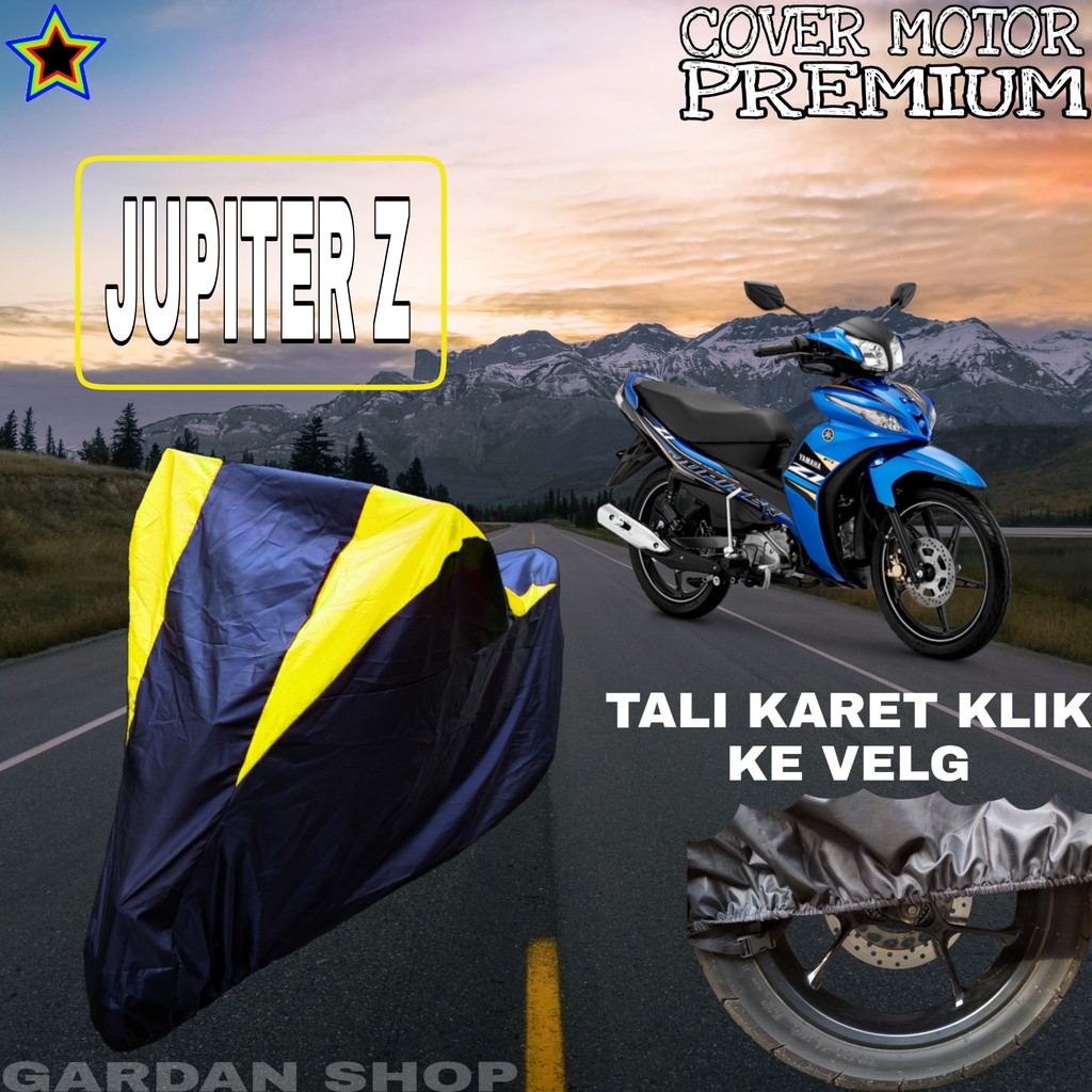 Sarung Motor JUPITER Z Hitam Kuning Body Cover Penutup Pelindung Motor Jupiter Z PREMIUM