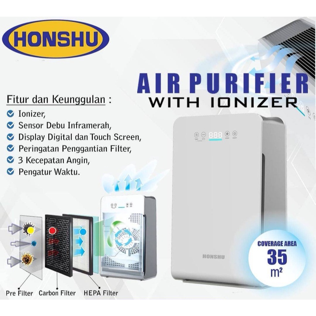 Honshu Air Purifier HSAP45 Hepa Filter
