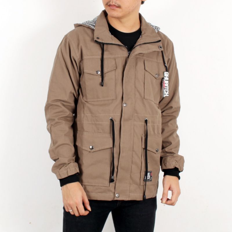 JAKET PARKA KANVAS PREMIUM