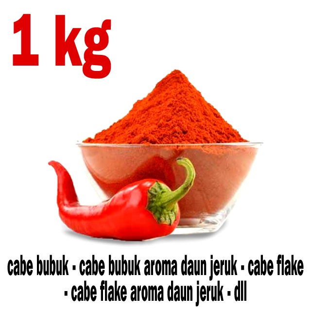 

1 kg Cabe Bubuk Flake Daun Jeruk Bumbu Tabur Premium 1 kg