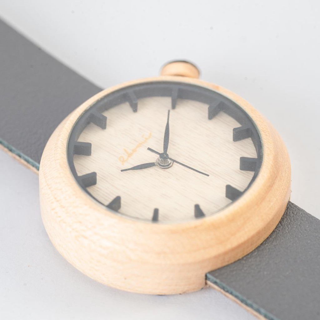 Eboni - Jam Tangan Kayu Mini Maple 2.0 Grey / Wooden Watches