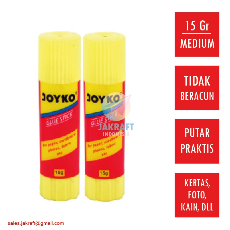 

Joyko/glue stick/Lem Stick Joyko 15 gram / Glue Stick / Lem Batang Joyko GS-15