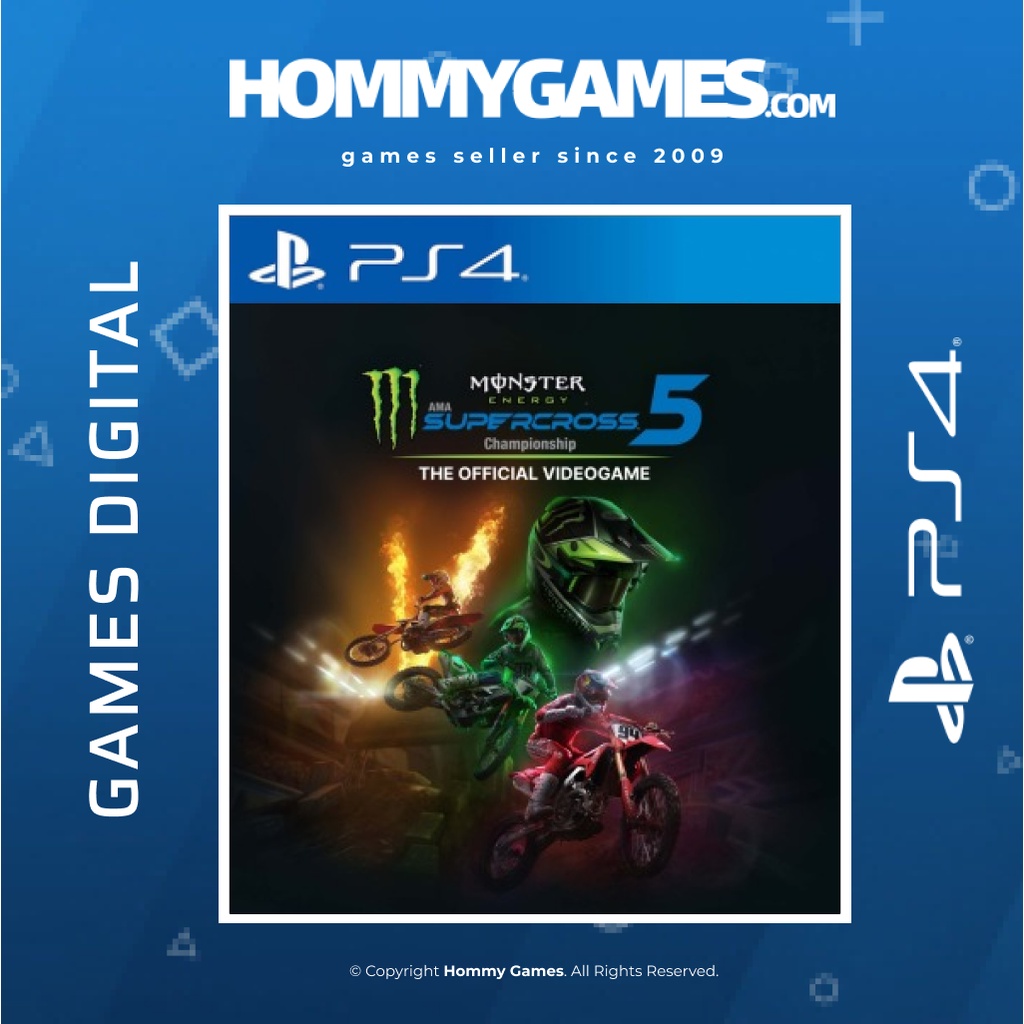 Monster Energy Supercross  The Official Videogame 5 PS5 &amp; PS4 Digital Games