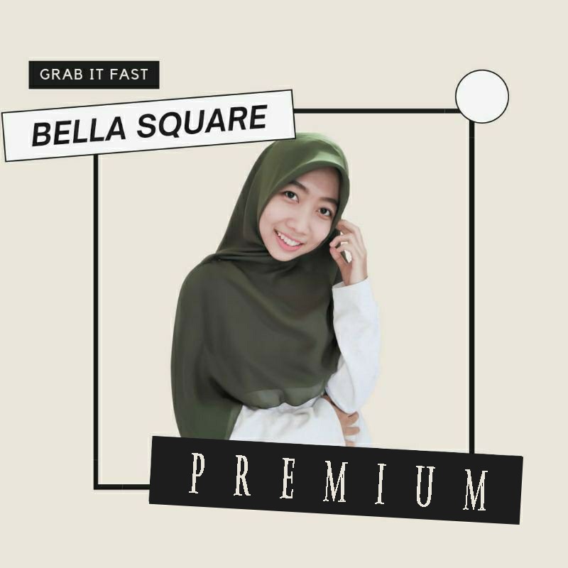 Segi Empat Bella Square Polycotton|Bella Square|Segi empat polycotton