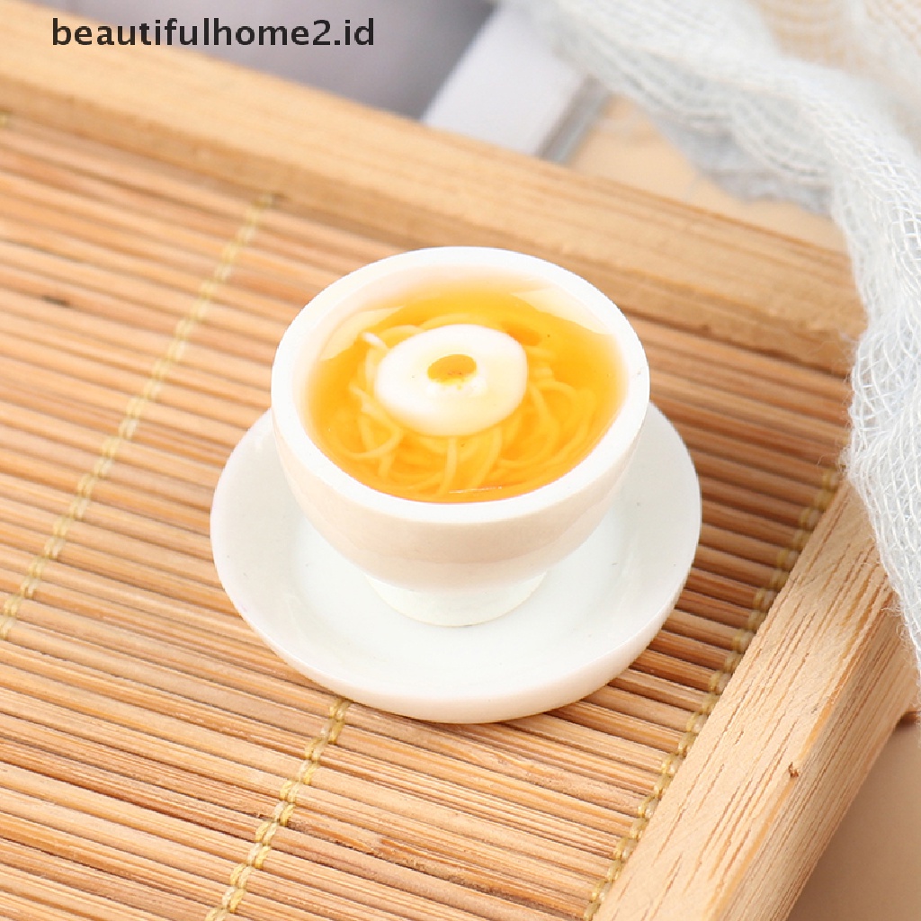 (beautifulhome2.id) 1 Set Mainan Miniatur Ramen Jepang Untuk Aksesoris Rumah Boneka