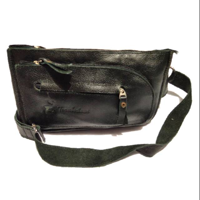 Tas selempang  waist bag kulit asli 100% timberland