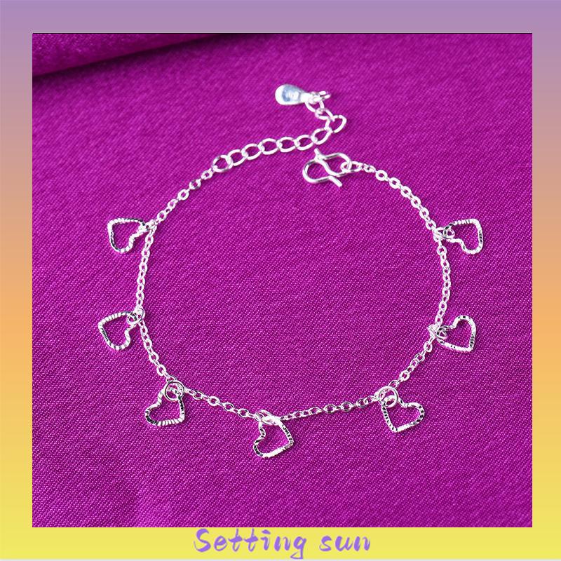 Gelang Rantai Bahan 925 Silver Untuk Wanita TN