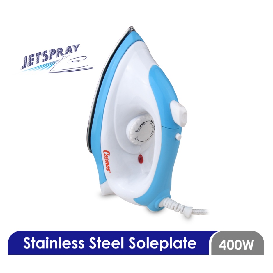 Setrika Listrik Stainless Steel Jetspray - Electric Iron Cosmos CIS 438