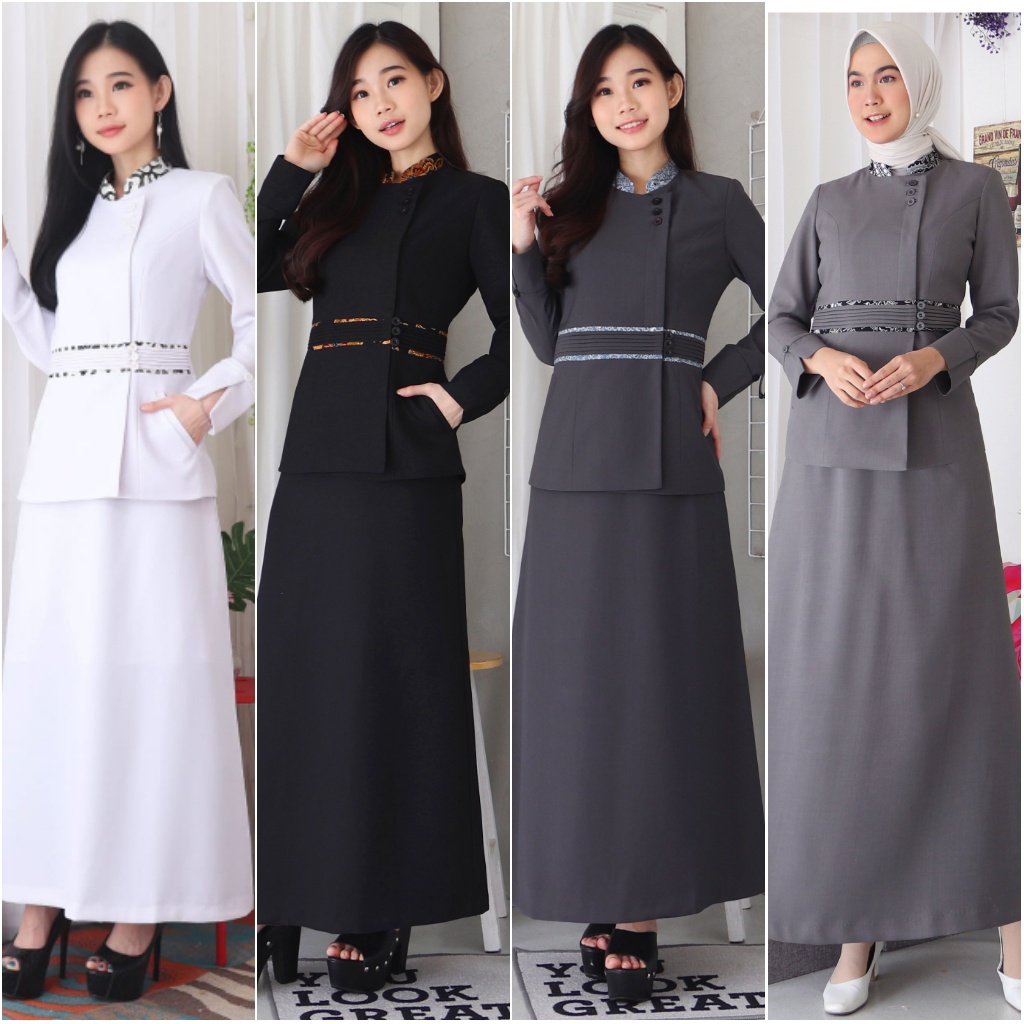Blazer Wanita / Seragam PNS / Baju Dinas Pemda / Baju PNS Wanita / Baju ASN / Baju Guru Wanita - 700