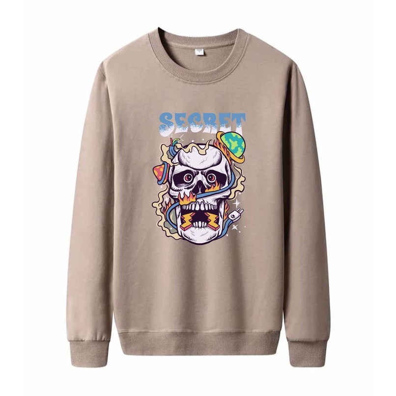 Sweater Pria Sercret Crewneck Pria M - XXL