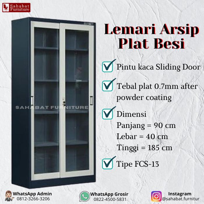 

Lemari Arsip File Kantor Sliding Door Besi Filling Cabinet FCS-13 Best Seller