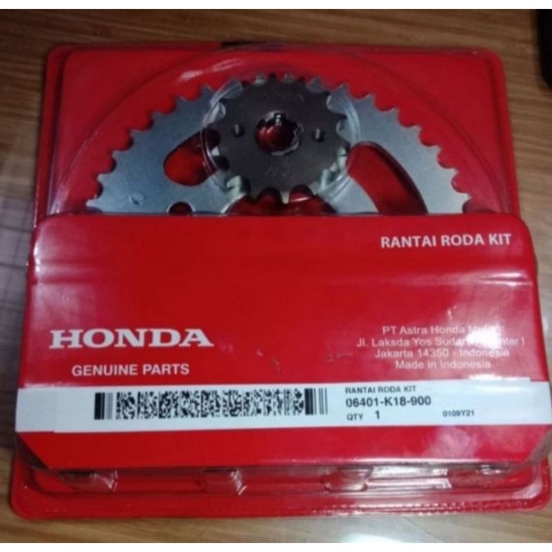 GEAR SET VERZA K18 ORI HONDA AHM HGP
